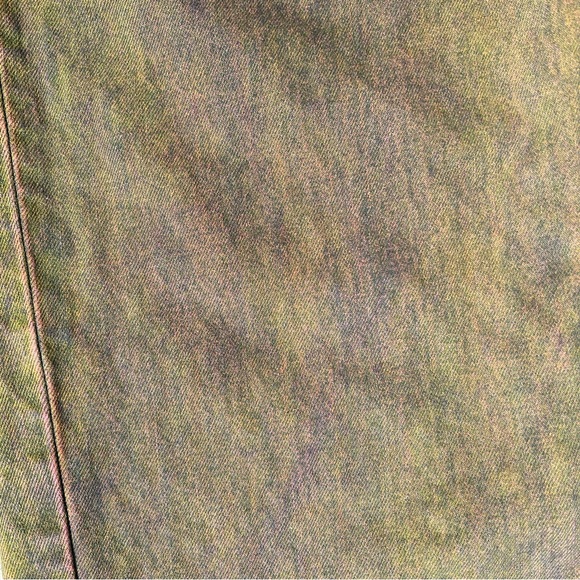 SOLD - Reworked Upcycled Purple Yellow Levi’s 550 Relaxed Baggy Jeans - Picture 9 of 13